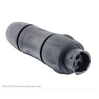 Eaton Souriau-Sunbank UTSX1JC103P Receptacles In line receptacle, with cable gland backshell, for 3 male contacts, IP68/69K