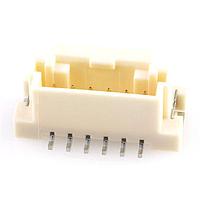 Molex 560020-0620 Shrouded WTB Header SR Vert. 6 Crcts Gold  Over Nickel NAT
