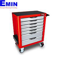 TOPTUL TCAM0702 7-Drawer Mobile Tool Trolley (Red)