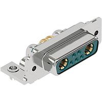 HARTING 09692009033 Mixed Contact D-Sub Connectors DSUB FEM RA 7W2 20 A S4 MET BRKT