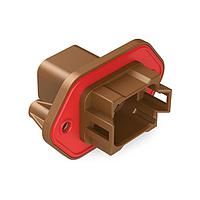 Amphenol SINE Systems AT04-08PD-PM12 Connectors 8 Pin Rcpt Pnl Mnt D Self-Thread Blk Sea