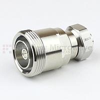 Fairview Microwave SM4419 7/16 DIN Female to 4.1/9.5 Mini DIN Male Adapter (6 Ghz, IP67 Mated)