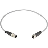 HARTING 21348485383010 Sensor Cables / Actuator Cables M12-A 3PIN M/F STRT DOUBLE END 1.0M PVC