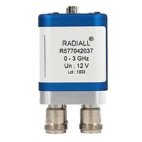 Radiall R577013037 Coaxial Switches DPDT Ramses N 3GHz Failsafe 28Vdc Diodes D-sub connector