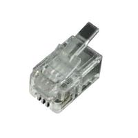 MH Connectors MHRJ114P4CF Modular Connectors / Ethernet Connectors 4 P 4 C UNSHIELDED PLUG FLAT