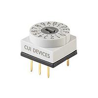 Same Sky (formerly CUI Devices) RDS1-16S-1065-D-67 DIP Switches 16 Position Through Hole 2.54 mm Pitch IP67 Flush Arrow Actuator DIP Switch