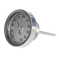 OMEGA LL-0-250F--20-120C-21/2 3 in and 5 in Dial Sanitary Thermometer with 1 1/2 in Triclamp (250 °F, 1 1/2 in, Tri-Clamp, 2.5 in)