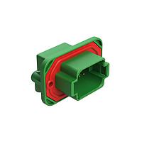Amphenol SINE Systems AT13-08PC-BM01CP Automotive Connectors 8 Position 90  Flange Mount PCB Receptacle