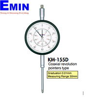 TECLOCK KM-155Df Long Stroke Dial Indicator (50mm/0.01mm; Flat back)