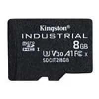 Kingston SDCIT2/8GBCA MicroSD Cards 8GB microSDHC Industrial C10 A1 pSLC Card + SD Adapter