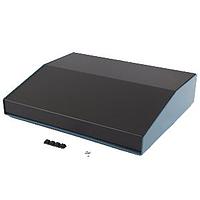 Hammond Manufacturing 1456PL3BKBU Sloped Sloped Metal Console