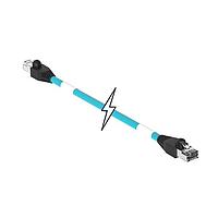 Molex 1201080610 Ethernet Cables / Networking Cables ENET RJ45/RJ45 2PR 54M TPE TEAL