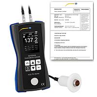 PCE TG 150 HT-ICA Thickness Meter (1.2~300 mm; ISO Calibration Cert.)