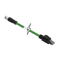 Molex 1201080285 Ethernet Cables / Networking Cables M12-4P(D)-MM-ST/RJ45 -M-6M-PUR