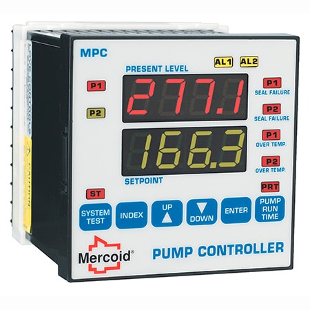 Pump control equipment for level monitoring and automated pump operation