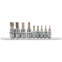 YATO YT-04401 Bit Socket Hex Set (H2-H12, 9 pcs, 1/4"-3/8")