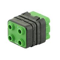 Eaton Souriau-Sunbank 8MQ2M0412ANS Modular Connectors - Push Pull MQuick module, unsealed, without contact, delivered with cap