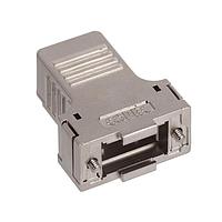 Amphenol CONEC 165X13469X Strain Relief Backshell 9P DSUB PLASTIC HOOD W/STRT CABLE EXIT