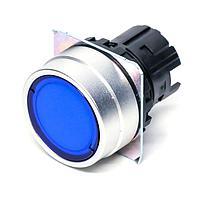 Omron Automation and Safety A22NZ-MPA-TAA Pushbutton Switches Blue Brshd Mtl Bzl Proj Lum