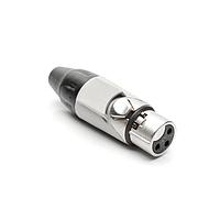 Amphenol Audio AX3F8M-AU Connectors 3P SOCKET F PLUG GLD W GRY MRK SLEEVE