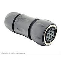 Eaton Souriau-Sunbank UTGX6JC14E12SX Plugs Plug, with cable gland backshell, with 12 female solder contacts, IP68/69K in unmated conditions, keying X