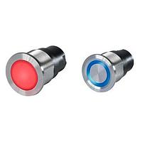 Schurter 3-101-431 Capacitive Touch Switches 22mm METAL RING ILUM RED/GREEN STANLS ST