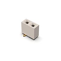 GCT (Global Connector Technology) BG306-02-A-2-0400-L-G Sockets 2w, 2.54mm Pth Socket, SIL, SMT, Vert, R2 GF, LCP Natural, Box
