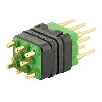 Eaton Souriau-Sunbank 8MQ2M0816RC046S Modular Connectors - Push Pull MQuick module, unsealed, with male straight PCB contacts, tin lead plated, delivered with cap