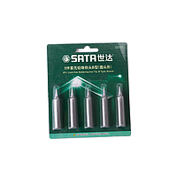 SATA 02021 5-Piece Set Of Lead-Free Soldering Iron Tips Type B (Type B, round head shape)