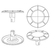 Grayhill 607702 Cylindrical Knob, Inner Knob Inner Blk 60C 6 in stripped Cable