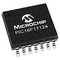 Microchip Technology PIC16F17124-I/ST MCUs 7KB Flash, 512B RAM, 128B EEPROM, 12b Diff. ADCC, 1xOP-AMP, 2x16-bit dual PWM
