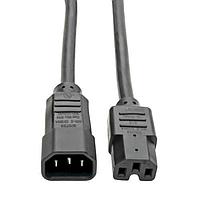 Tripp Lite P018-006 AC Power Extension Cord 14AWG SJT 100-250V 15A C14 TO C15 6'