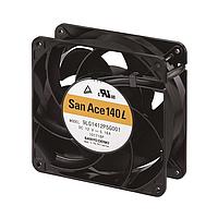 Sanyo Denki 9LG1448H5D001 Axial Axial Fan, 140x140x51mm, 48VDC, Ribless, Long Life 180Khr, 3xWire, Lock Sensor