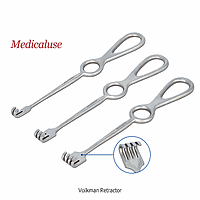 DaiHan DM.Ret7021 Retractor, Stainless-steel, Volkman, 3Prong, L215mm