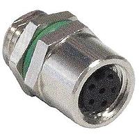 Bulgin PXMBNI08RPF08AFLM8002 Straight M8 A-coding 8 Pins Female Panel Mou