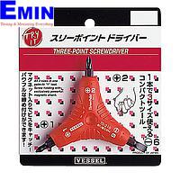 Vessel TD-210 3-Point Cross Screwdriver  