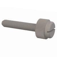 Essentra Components 090640075TEG Knurled Screw Slotted Thumb Screw, #6-40 Thread, 3/4 Lg