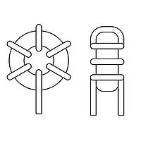 JW Miller 2000-180-V-RC Toroidal 18uH 20% Vertical