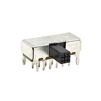 E-Switch EG4208A Slide Switch 4P2T SIDE OP PC MNT
