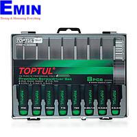 TOPTUL GAAW0803 8PCS Precision Screwdriver Set (Slotted, Phillips & Star Type)