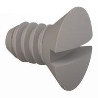 Essentra Components 330440A018 Slotted Countersunk 82 Slotted CSK Screw, #4-40 Thread, 3/16 Lg