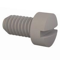 Essentra Components 010640F025 Machine Screw Fillister Slotted Screw, #6-40 Thread, 1/4 Lg