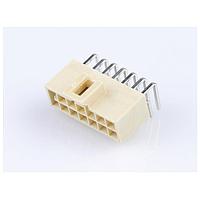 Molex 105314-2814 Headers & Wire Housings NANO-FIT HDR RA DLR 14CKT G+lube WHT