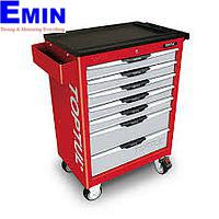 TOPTUL TCAC0702 - 7-Drawer Mobile Tool Trolley - PRO-LINE SERIES - RED