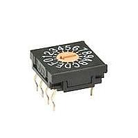 NKK Switches FR01FR16P-W-S Rotary Switches 16 POS REAL CODE FLSH STRT PC WSHABLE