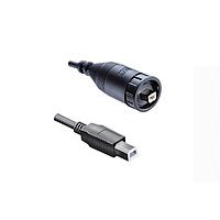 Amphenol LTW UB20FL-NBML-LA001 USB Cables / IEEE 1394 Cables USB, Type B 2.0, Plastic, 1.5A, Female Connector, Straight-to-Straight, 2 Points Lock, Overmolded Double Ended, Length 1000mm, IP67