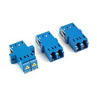 Amphenol Fiber Optics 956-390-55010 Fiber Optic Connectors LCAdapShutCerSlvDplx SCSmplxNoFlngBlu