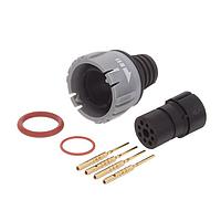 Amphenol Alden 301730 Connectors Ovr Mld Sldr Cup Plg Kit CM Bkwy 4P 22AW