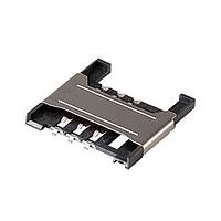 Same Sky (formerly CUI Devices) MSIM-10-B Card Connectors 6 Positions, Push In, Pull Out, SMT, 1.8 mm Height Above Board,