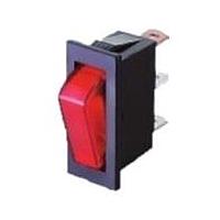 Shin Chin R13-70B-01-BR Rocker Switches ILLUMINATED RED
